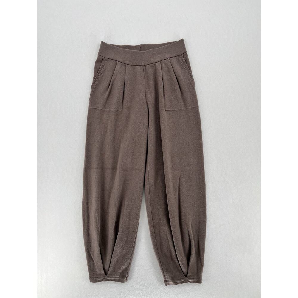 Sage + Stone Soft Knit Jogger Pants M Brown Lounge Pull On Cozy